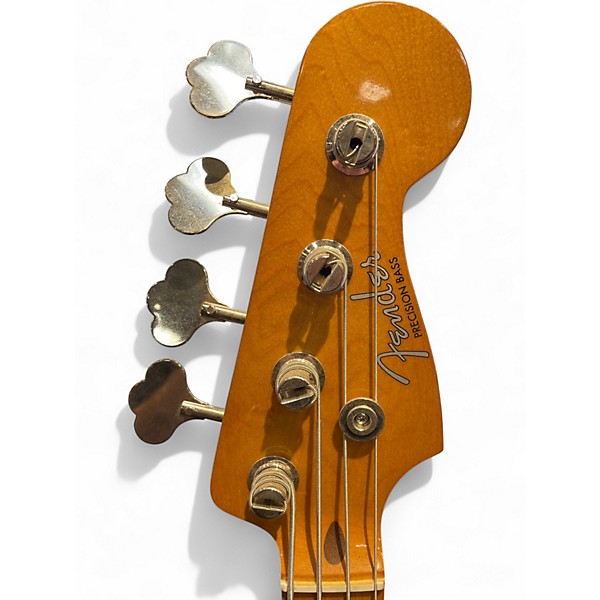 Used Fender 1950S Precision Bass Fiesta Red Electric Bass Guitar