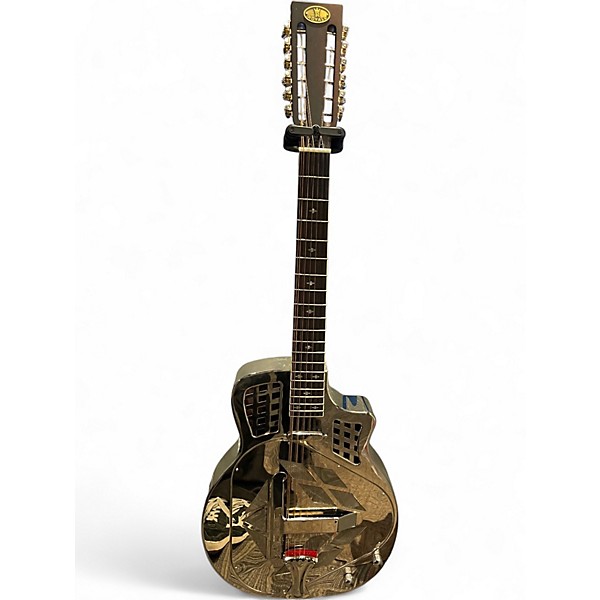 Used Royall trifecta 12 string nickel Resonator Guitar
