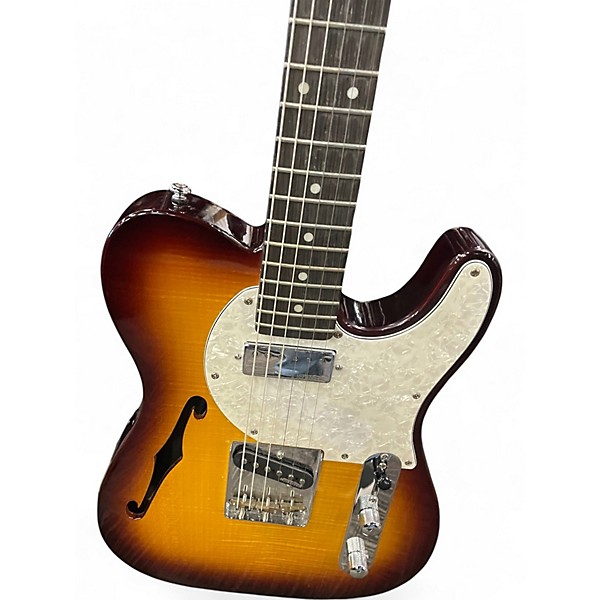 Used Vintage V72 Sunburst Hollow Body Electric Guitar