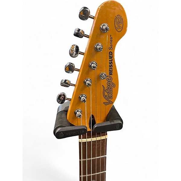 Used Vintage V62 White Solid Body Electric Guitar