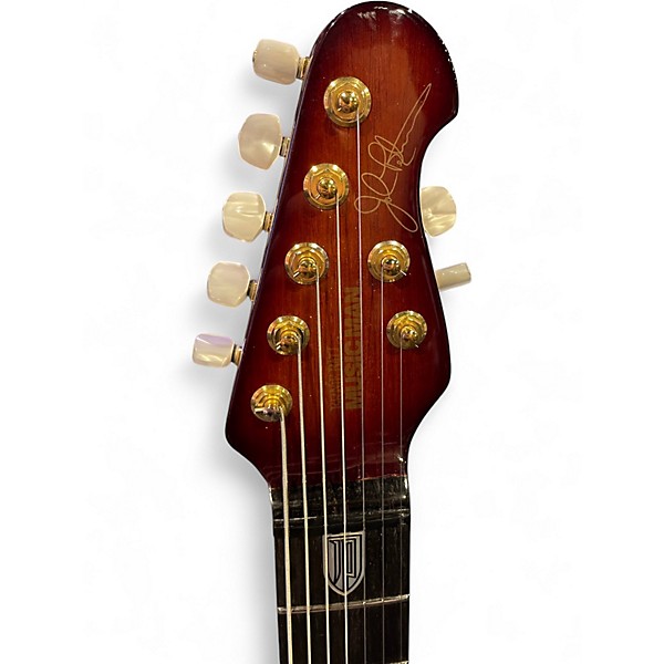 Used Ernie Ball Music Man JP7 KOA KOA Island Burst Solid Body Electric Guitar