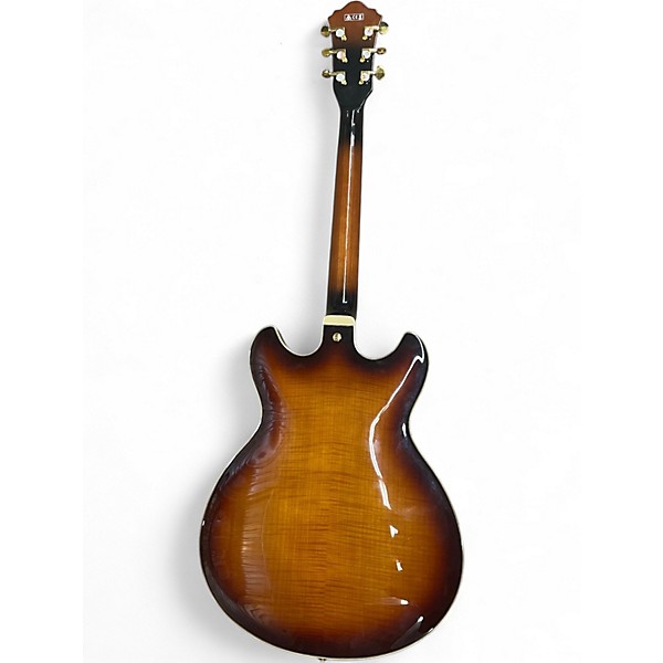 Used Ibanez AS93 Artcore Left Handed Violin Sunburst Hollow Body Electric Guitar