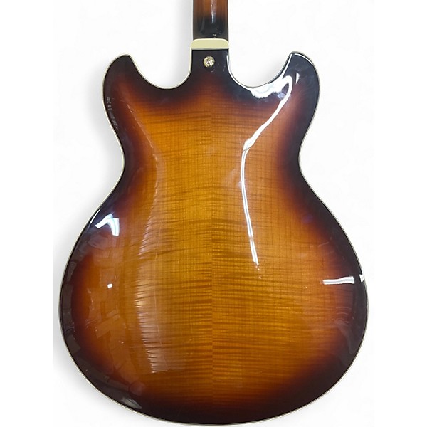Used Ibanez AS93 Artcore Left Handed Violin Sunburst Hollow Body Electric Guitar