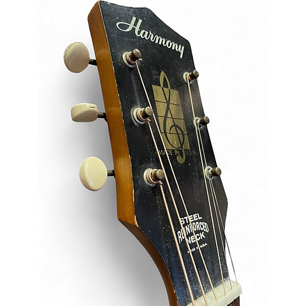 Used Harmony H162 Natural Acoustic Guitar