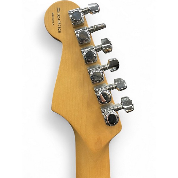 Used Fender American Deluxe Stratocaster HSS QMT Tobacco Sunburst Solid Body Electric Guitar