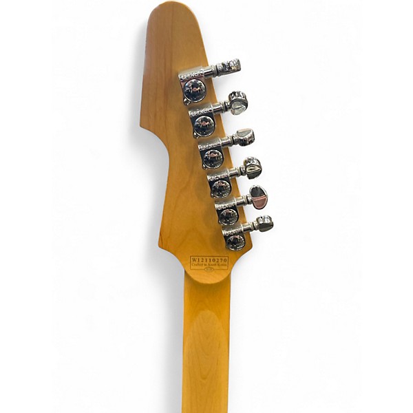 Used Schecter Guitar Research Hellcat VI Baritone Black Solid Body Electric Guitar