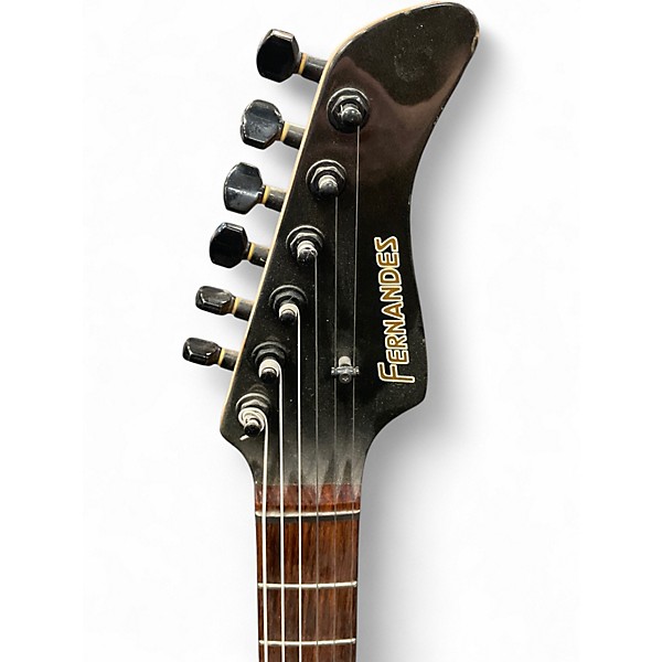 Used Fernandes JG55 Metallic Black Solid Body Electric Guitar