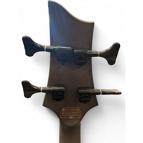 Used Schecter Guitar Research OMEN ELITE 4 Black Cherry Burst Electric Bass Guitar