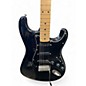 Vintage 1980s Squier MIJ Stratocaster Black Solid Body Electric Guitar