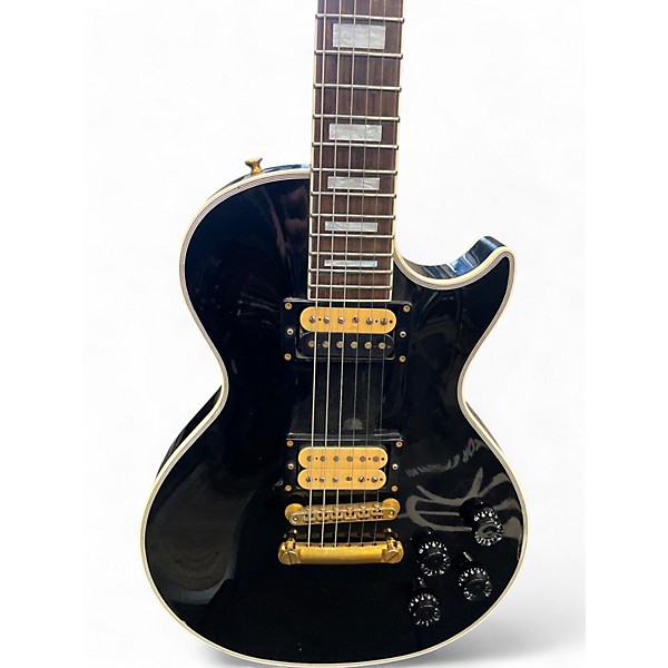 Used Edwards By Esp E-LP Black Solid Body Electric Guitar