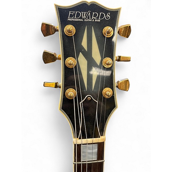 Used Edwards By Esp E-LP Black Solid Body Electric Guitar