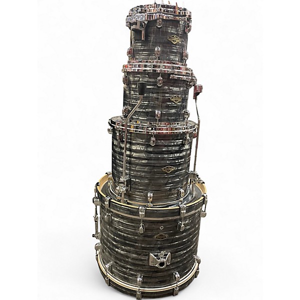 Used TAMA 4 Piece Starclassic Walnut/Birch Charcoal Onyx Drum Kit