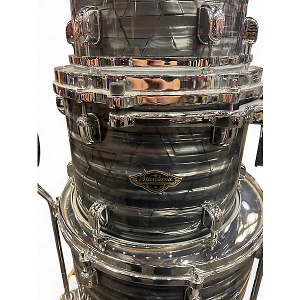 Used TAMA 4 Piece Starclassic Walnut/Birch Charcoal Onyx Drum Kit