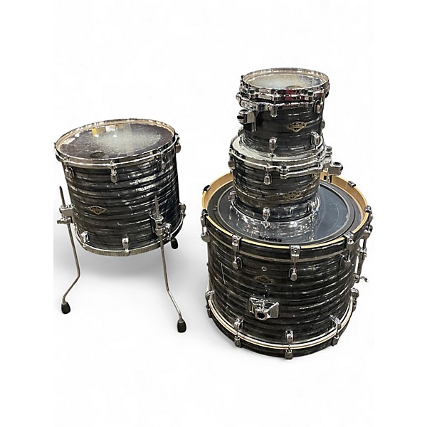 Used TAMA 4 Piece Starclassic Walnut/Birch Charcoal Onyx Drum Kit