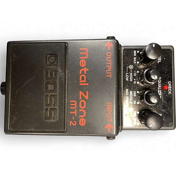 Used BOSS MT2 Metal Zone Distortion Effect Pedal