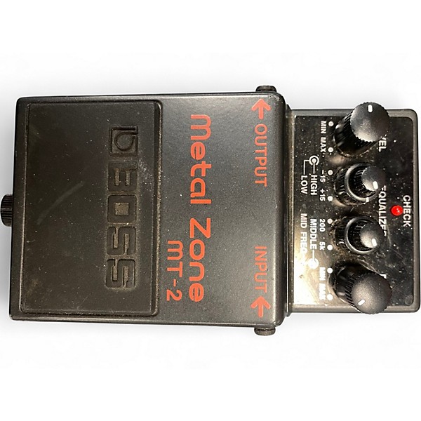 Used BOSS MT2 Metal Zone Distortion Effect Pedal