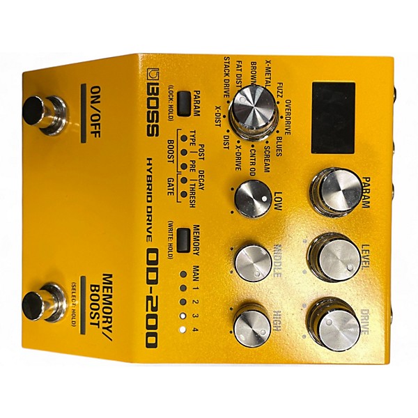 Used BOSS OD200 HYBRID DRIVE Effect Pedal