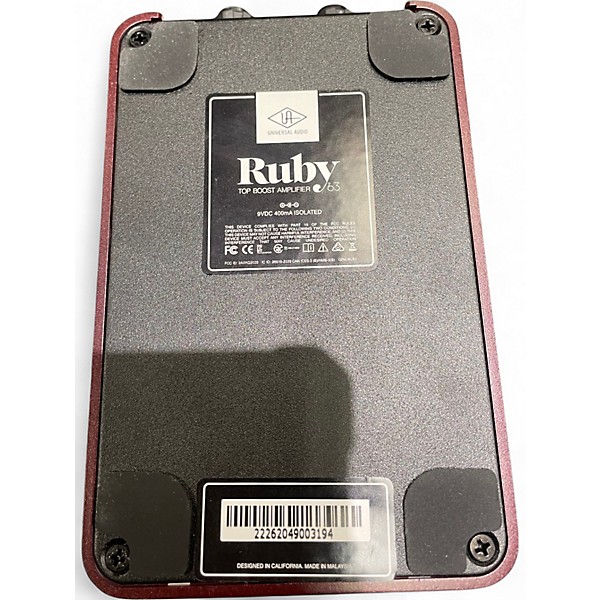 Used Universal Audio Ruby Top Boost '63 Effect Pedal
