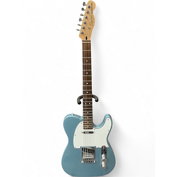 Used Squier Telecaster Blue Solid Body Electric Guitar