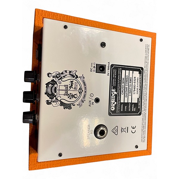 Used Orange Amplifiers Crush Mini Battery Powered Amp
