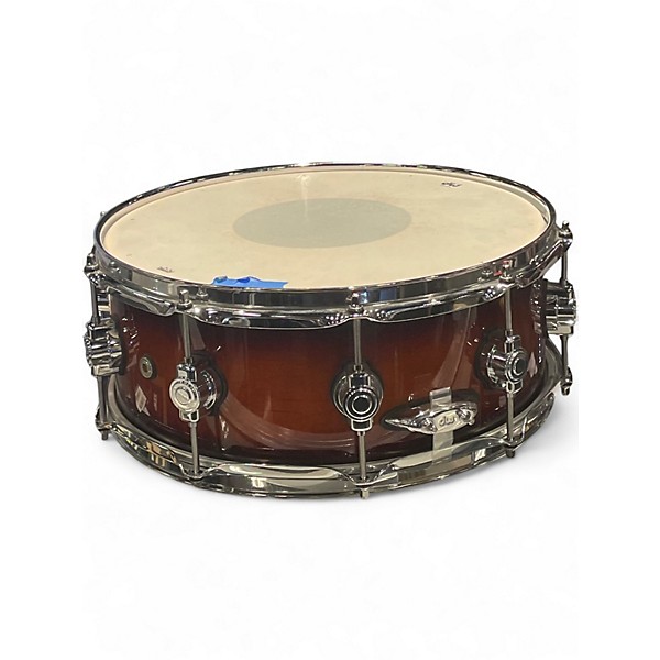 Used DW 4.5X14 Design Series Snare Tobacco Burst Drum