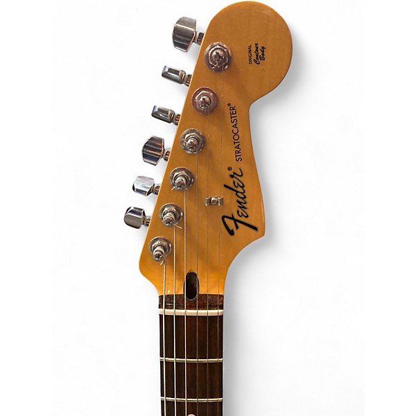 Used 2014 Fender American Standard Stratocaster White Solid Body Electric Guitar