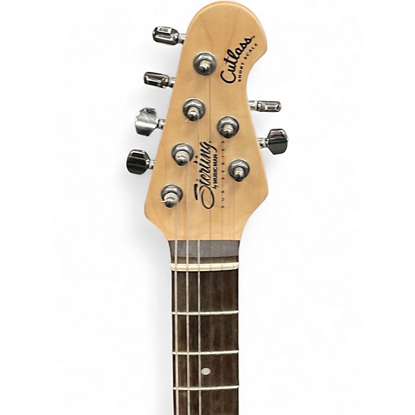 Used Sterling by Music Man CUTLASS SUB SHORT SCALE PINK Solid Body Electric Guitar