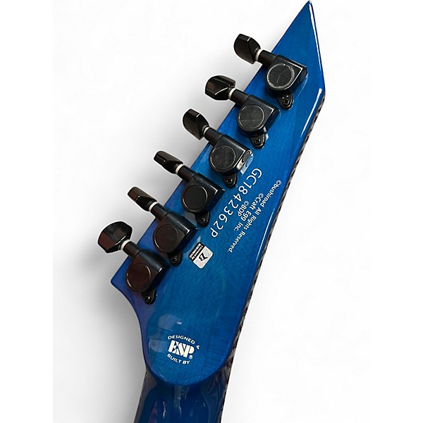 Used ESP M-II SAYO Trans Blue Solid Body Electric Guitar