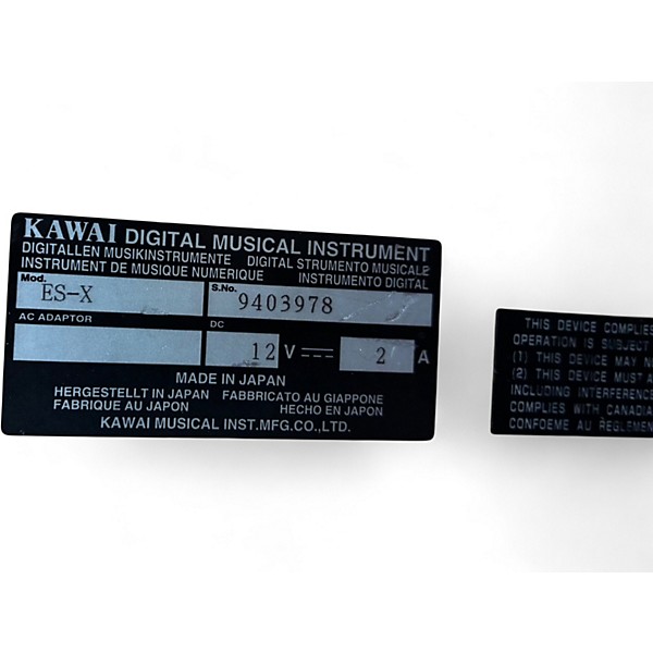 Used Kawai ESX 88 Key Portable Keyboard