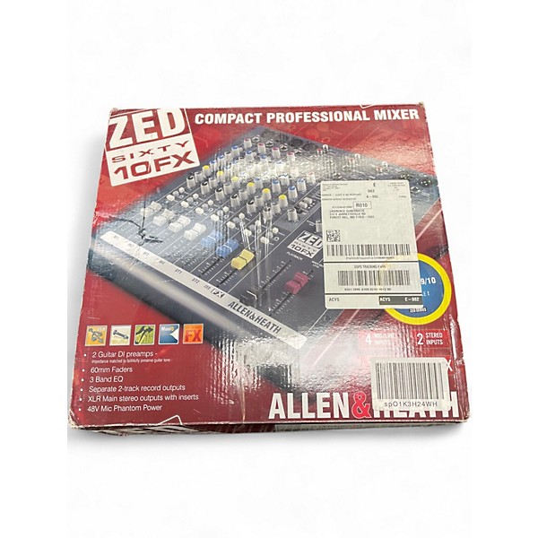 Used Allen & Heath ZED6010FX Unpowered Mixer