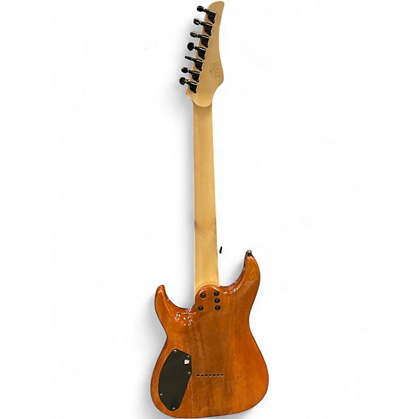 Used Schecter Guitar Research Diamond Series C-7 Pro Aurora Buirst Solid Body Electric Guitar