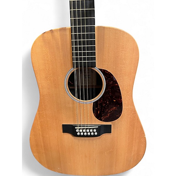 Used Martin DX1 Custom 12 String Natural 12 String Acoustic Electric Guitar