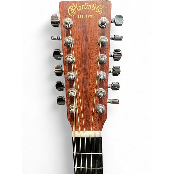 Used Martin DX1 Custom 12 String Natural 12 String Acoustic Electric Guitar