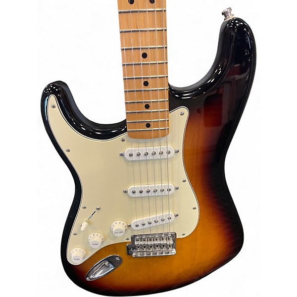 Used Fender Player Stratocaster Left Handed Vintage Sunburst Solid Body Electric Guitar