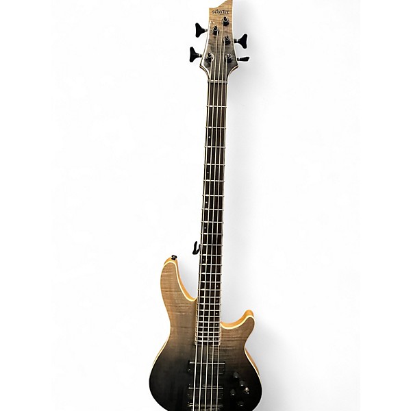 Used Schecter Guitar Research SLS Elite-5  Black Fade Burst Electric Bass Guitar