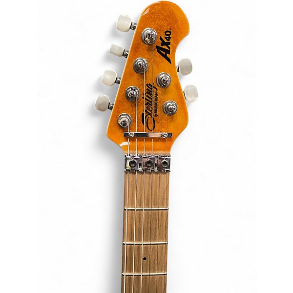 Used Sterling by Music Man AX40 Trans Gold Solid Body Electric Guitar