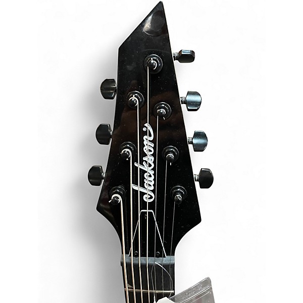 Used Jackson JS22-7 Dinky 7 String Black Solid Body Electric Guitar