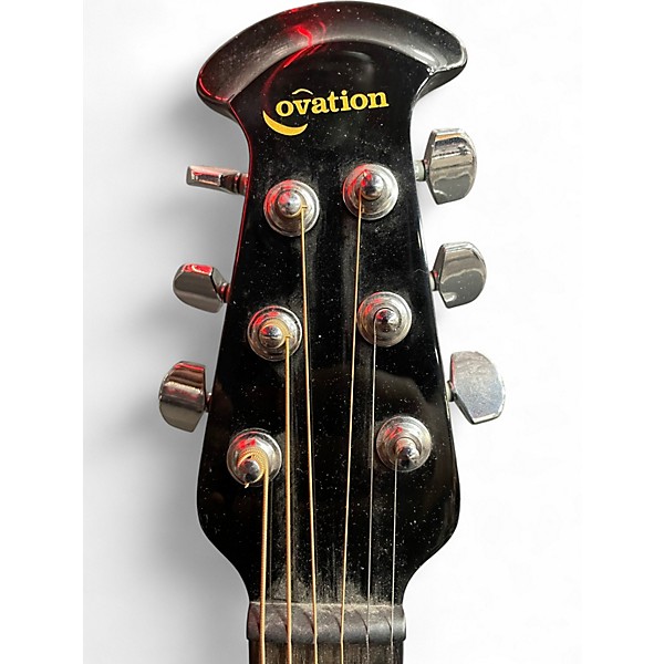 Used Ovation CC48 Celebrity Deluxe Trans Brown Acoustic Electric Guitar