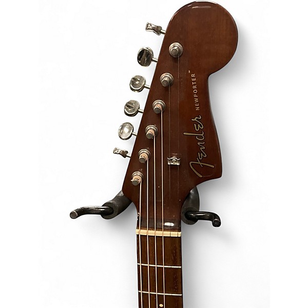 Used Fender Newporter Player 3 Color Sunburst Acoustic Electric Guitar