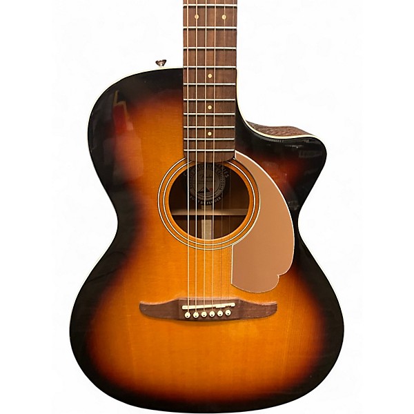 Used Fender Newporter Player 3 Color Sunburst Acoustic Electric Guitar