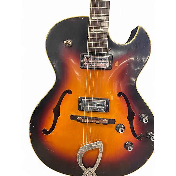 Vintage 1967 Guild CE-100D SUNBURST Hollow Body Electric Guitar