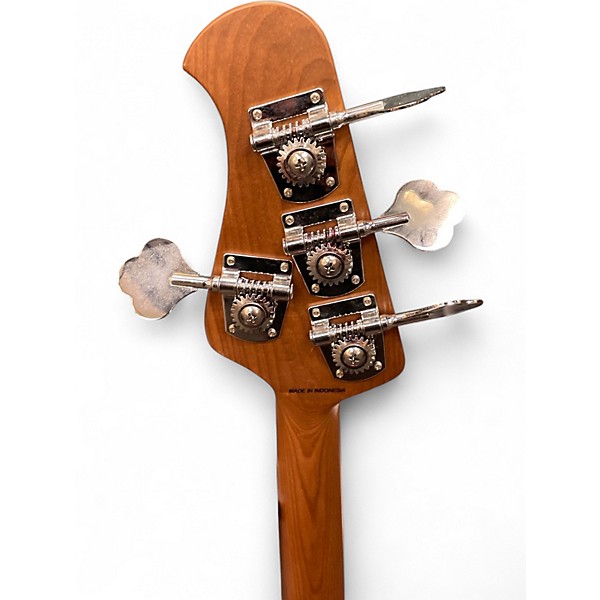 Used Sterling Stingray Fiesta Red Electric Bass Guitar