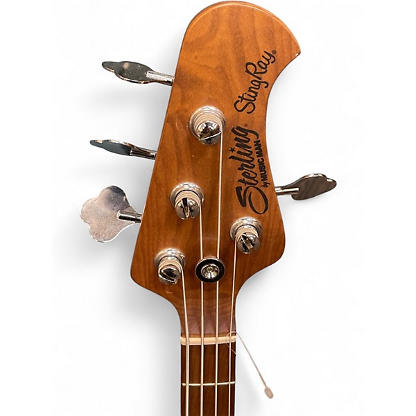 Used Sterling Stingray Fiesta Red Electric Bass Guitar