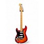 Used 2014 Fender Standard Stratocaster Plus Top Left-Handed Aged Cherry Burst Solid Body Electric Guitar thumbnail