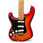 Used 2014 Fender Standard Stratocaster Plus Top Left-Handed Aged Cherry Burst Solid Body Electric Guitar