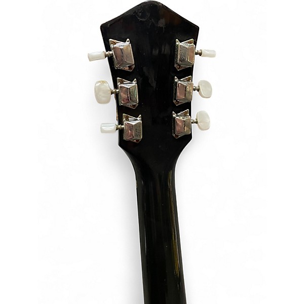 Vintage 1970s Harmony Sovereign H1204  Black Acoustic Guitar