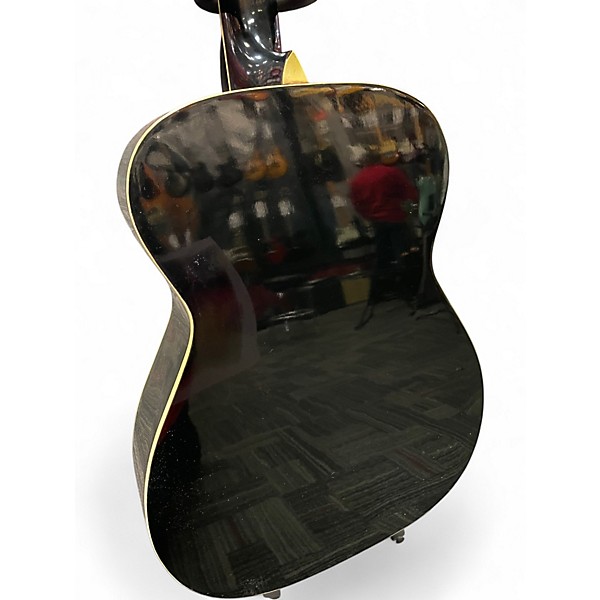 Vintage 1970s Harmony Sovereign H1204  Black Acoustic Guitar