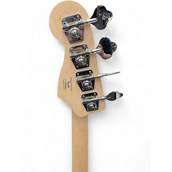 Used Squier Affinity Jazz Bass Antique White Electric Bass Guitar