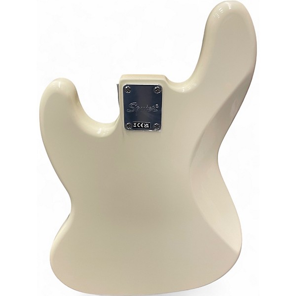 Used Squier Affinity Jazz Bass Antique White Electric Bass Guitar