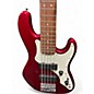 Used 1999 Fender Roscoe Beck Artist Series Signature Bass V  RED Electric Bass Guitar